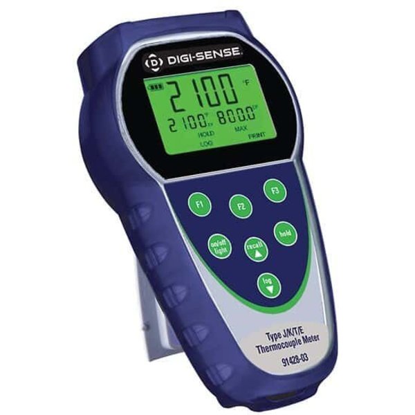 Digi-Sense Dual-Input Thermocouple Thermometer 91428-03